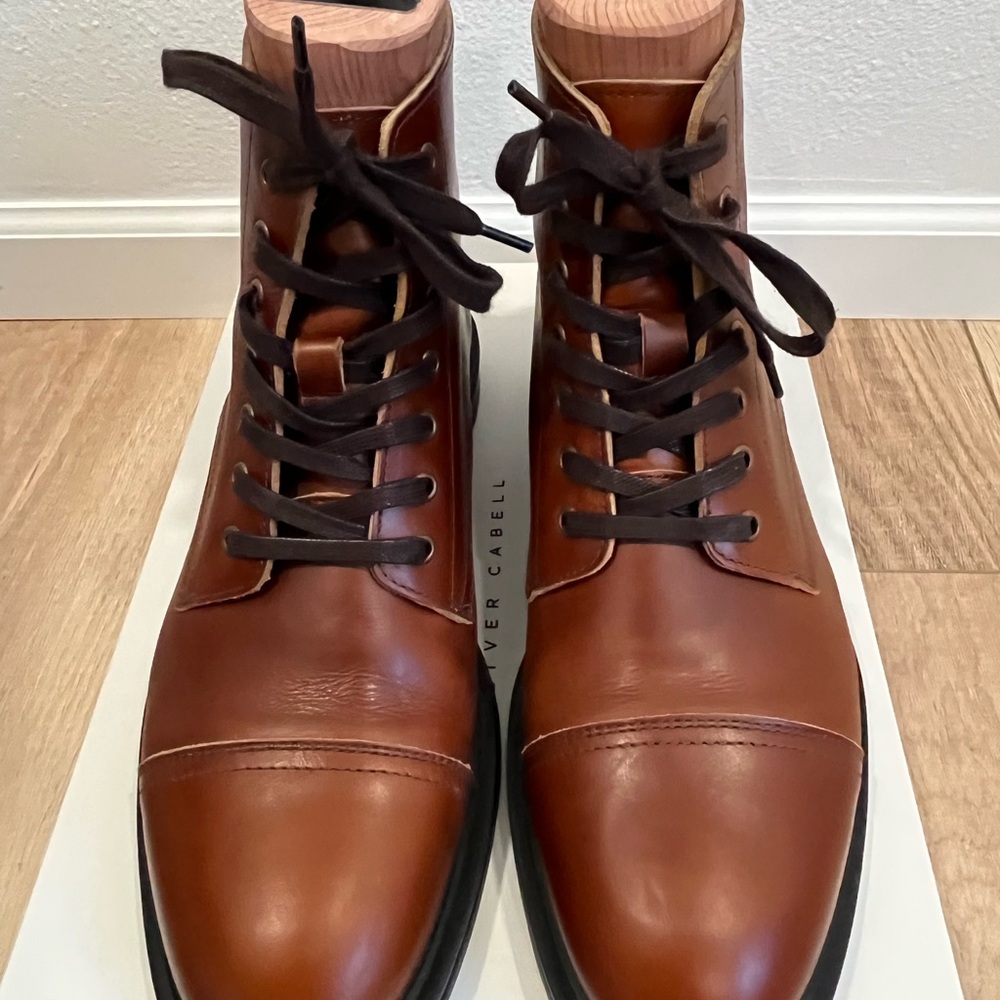Oliver Cabell SB1 Service Boots Natural Size 9/EU42 - studded rubber sole